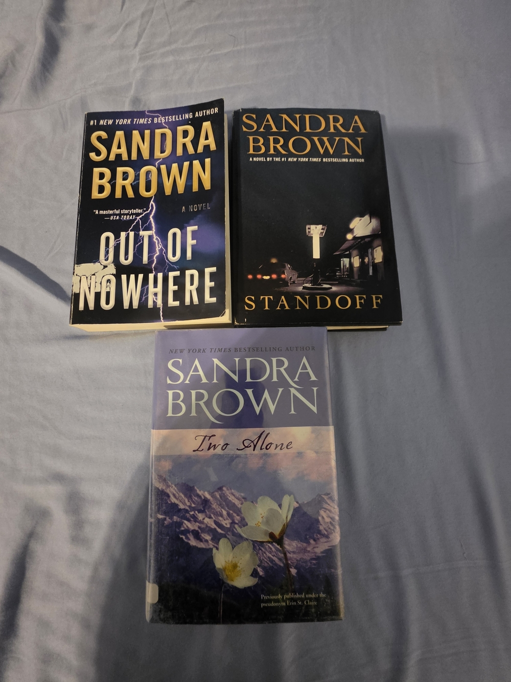 Black and Blue Book Set - Out of Nowhere, Standoff, Two Alone